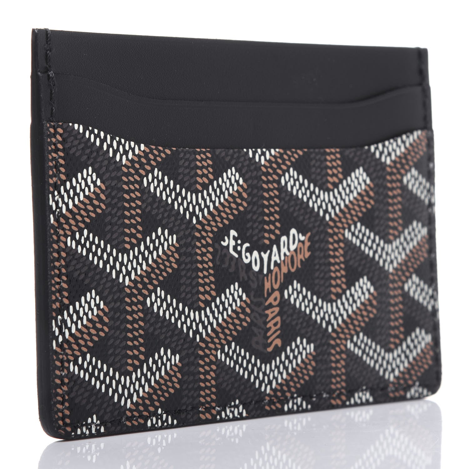 Goyard Goyardine Saint Sulpice Card Holder Black 3 of 9
