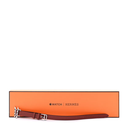 Hermes Swift 41mm Apple Watch Attelage Double Tour Band Rouge H 5 of 5