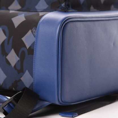 MCM Nylon Camo Dieter Medium Backpack Estate Blue 10 of 12