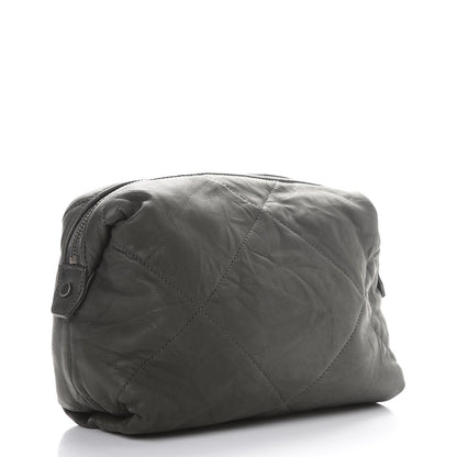 Lanvin Lambskin Quilted Amalia Clutch Grey 3 of 6