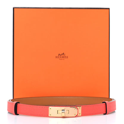 Hermes Epsom Kelly Belt Orange Field 4 of 4