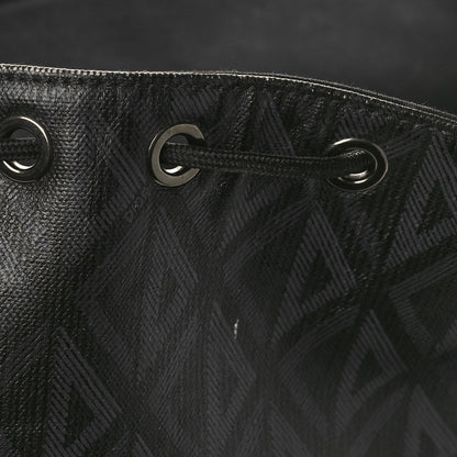 Christian Dior Canvas CD Diamond Hit The Road Backpack Black 11 of 15
