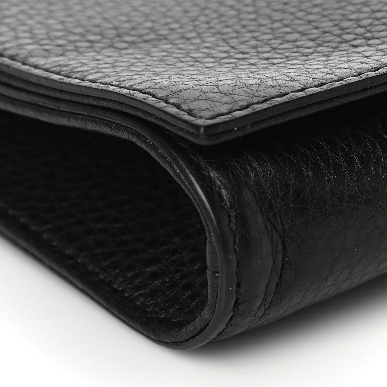 Gucci Pebbled Calfskin Medium Soho Clutch Black 10 of 19