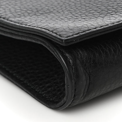 Gucci Pebbled Calfskin Medium Soho Clutch Black 10 of 19