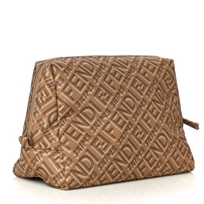 Fendi X SKIMS Nylon Medium Trapezoid Beauty Pouch Sand 3 of 10