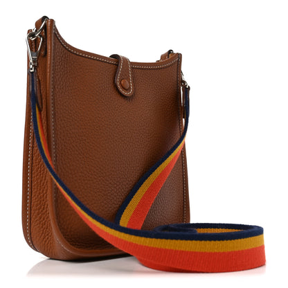 Hermes Taurillon Clemence Amazone Evelyne TPM Gold 3 of 10