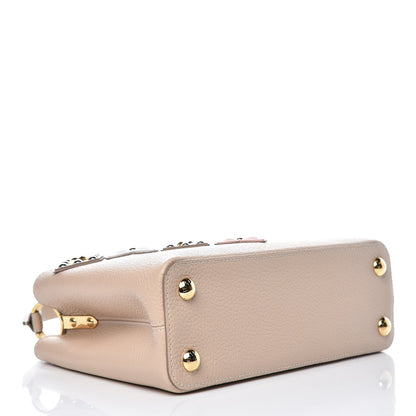 Louis Vuitton Taurillon Mechanical Flowers Smile Capucines BB Beige 4 of 8