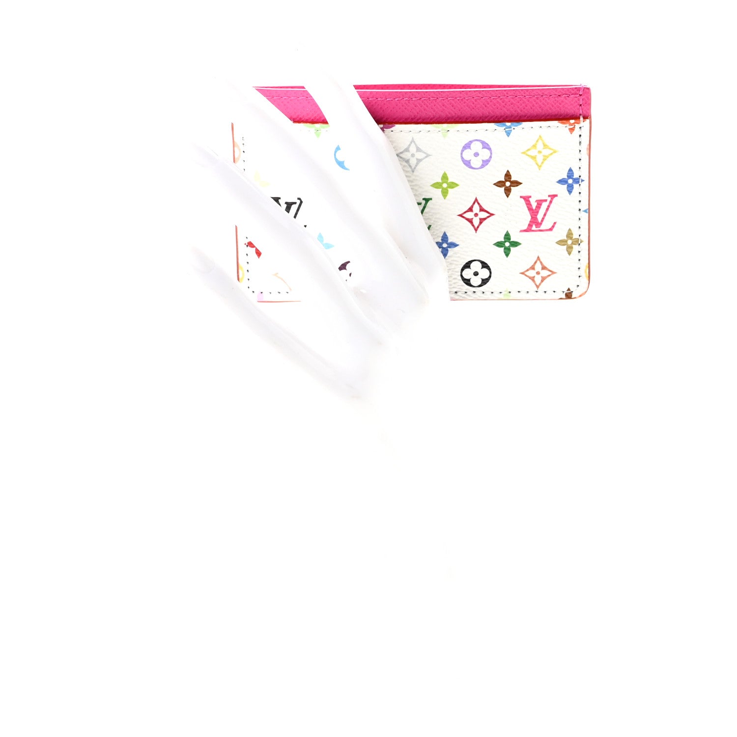 Louis Vuitton LV X TM Monogram Multicolor Card Holder Kawaii Pink 2 of 7
