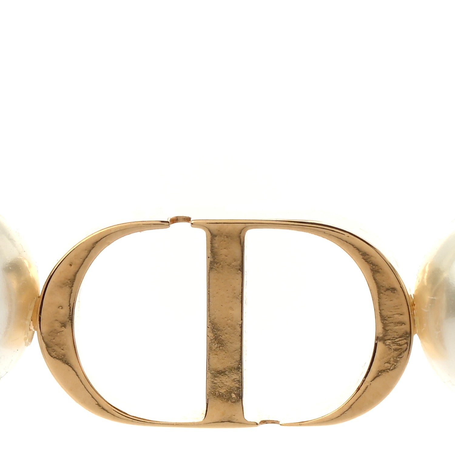 Christian Dior Pearl 30 Montaigne Choker Necklace Gold 4 of 5