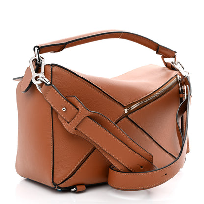 Loewe Calfskin Medium Puzzle Bag Tan 3 of 9