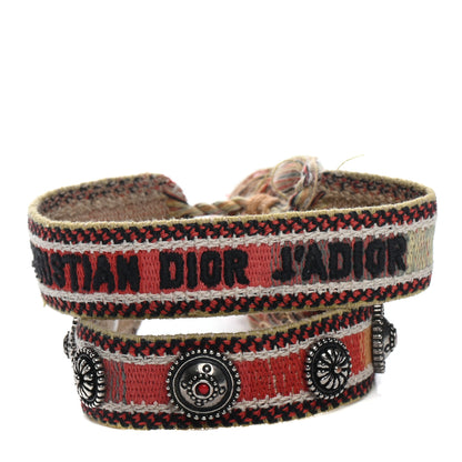 Christian Dior Woven Cotton J'Adior Friendship Bracelet Set Multicolor 1 of 3