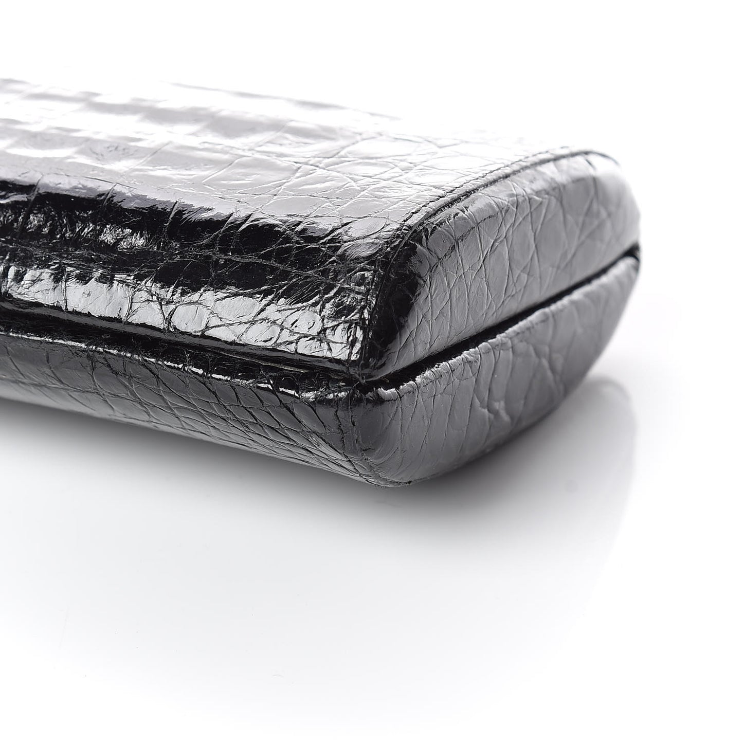 Crocodile Clutch Black