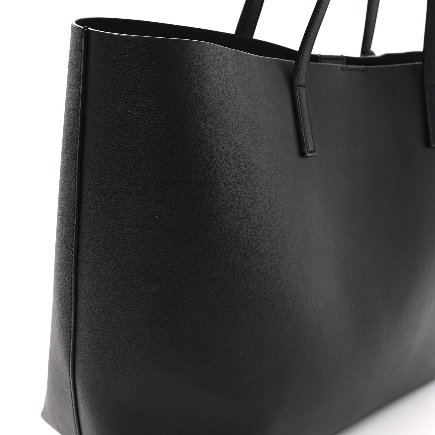 Calfskin Large Shopping Tote Black