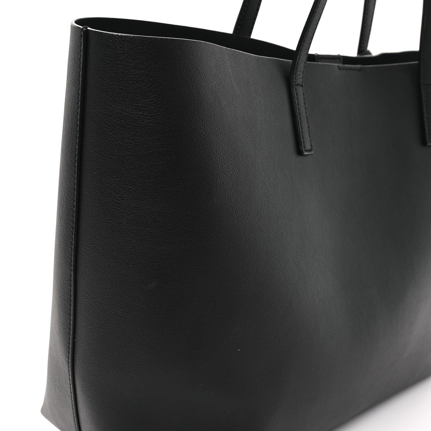 Saint Laurent Calfskin Large Shopping Tote Black 12 of 12