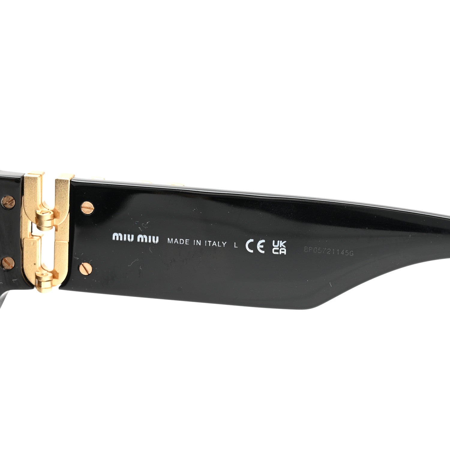 Miu Miu Acetate Oval Glimpse Sunglasses SMU11W Black 5 of 8