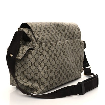 Gucci GG Plus Monogram Messenger Diaper Bag Dark Brown 4 of 8