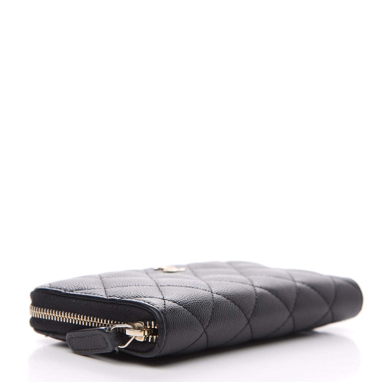 Chanel Caviar Quilted Medium Zip Around Wallet Black 3 of 10