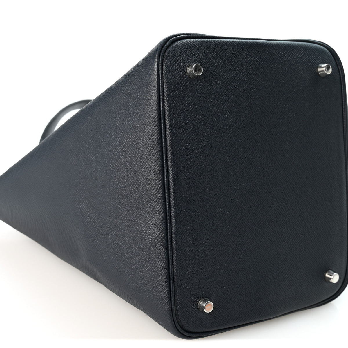 Epsom Tressage De Cuir Picotin Lock 22 MM Bleu Indigo Black Terre Battue