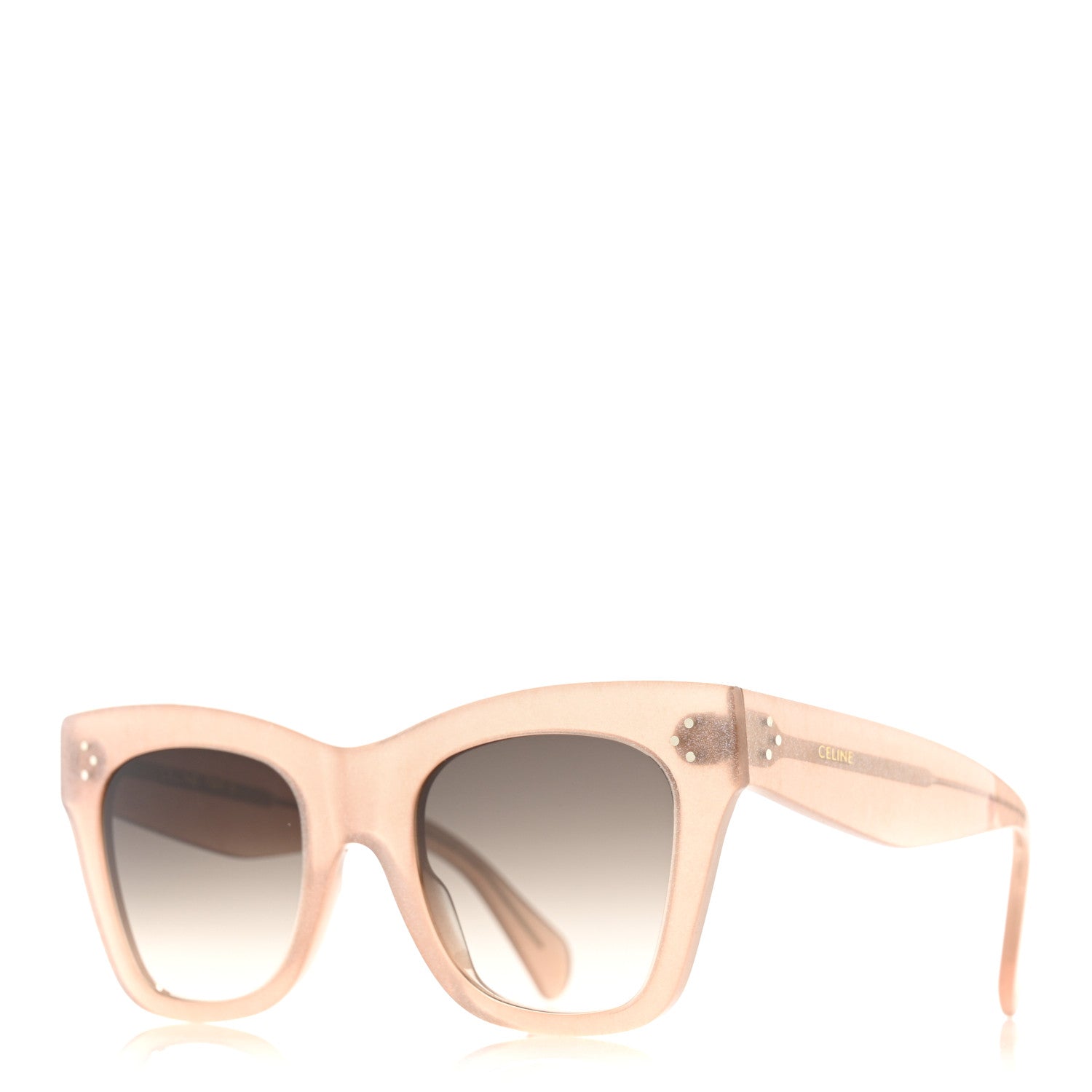 Celine Glitter Acetate Cat Eye Sunglasses CL4004IN Transparent Pink 1 of 7