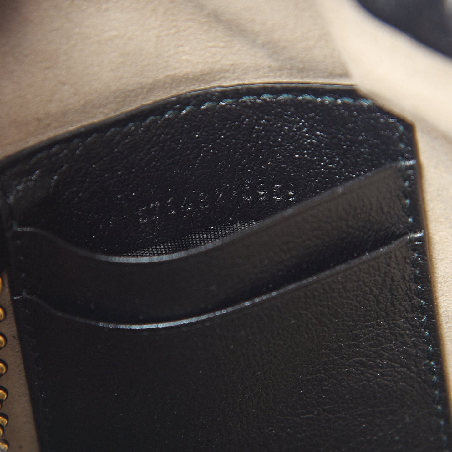 Calfskin Diagonal Striped Mini Zumi Bucket Bag Black Beige