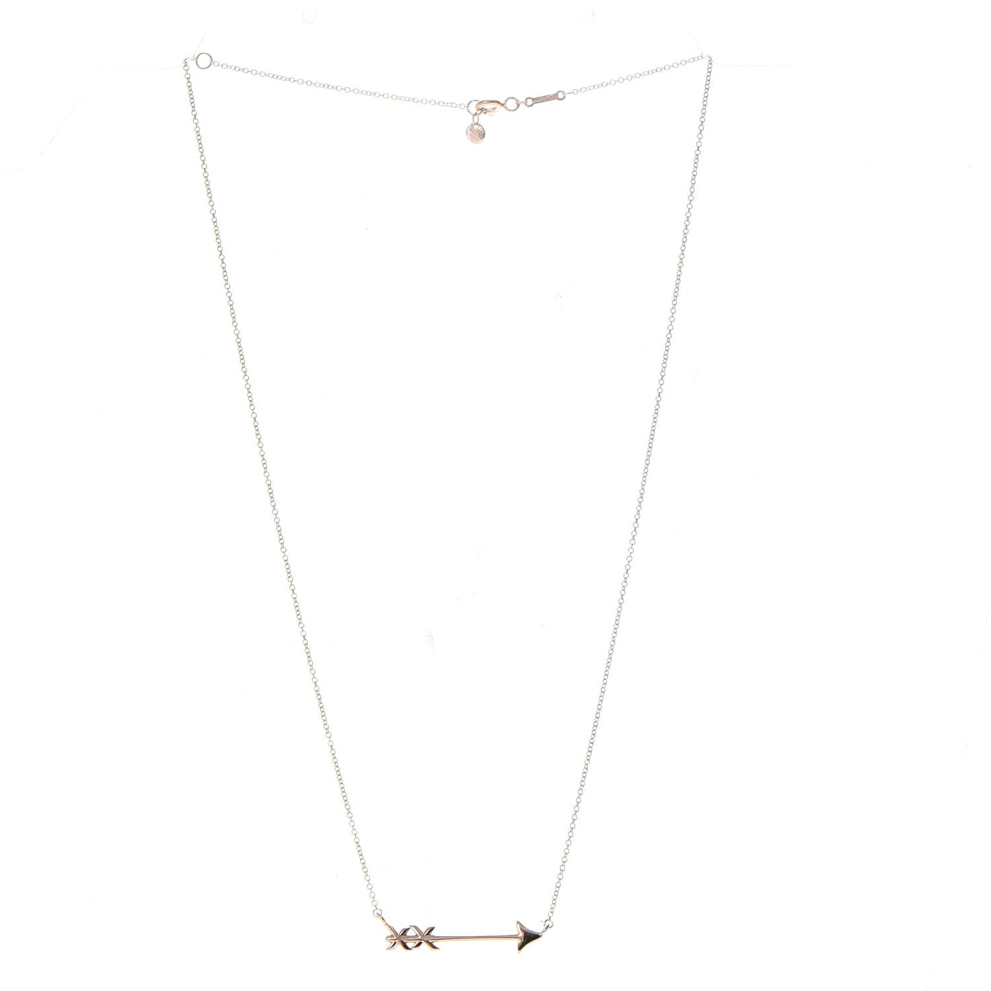 18K Rose Gold Small Paloma's Graffiti Arrow Pendant Necklace