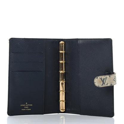 Louis Vuitton Mini Lin Small Ring Agenda Cover Blue 5 of 7