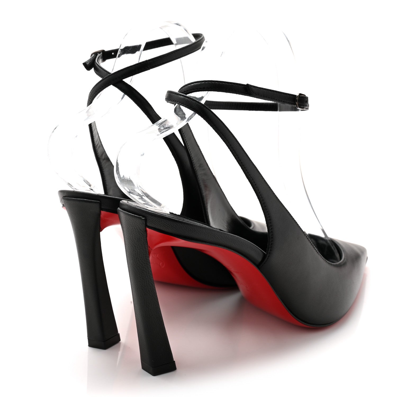 Christian Louboutin Veau Velours Condora Strap 100 Pumps 36.5 Galactiqueen 37.5 Black 4 of 8