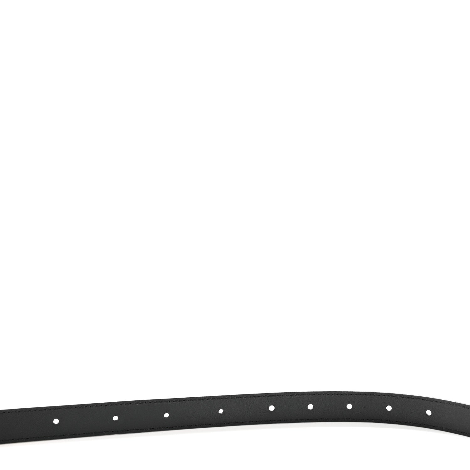 Gucci Moon Calfskin Pearl Double G 20mm Belt 80 32 Black Cream 4 of 6