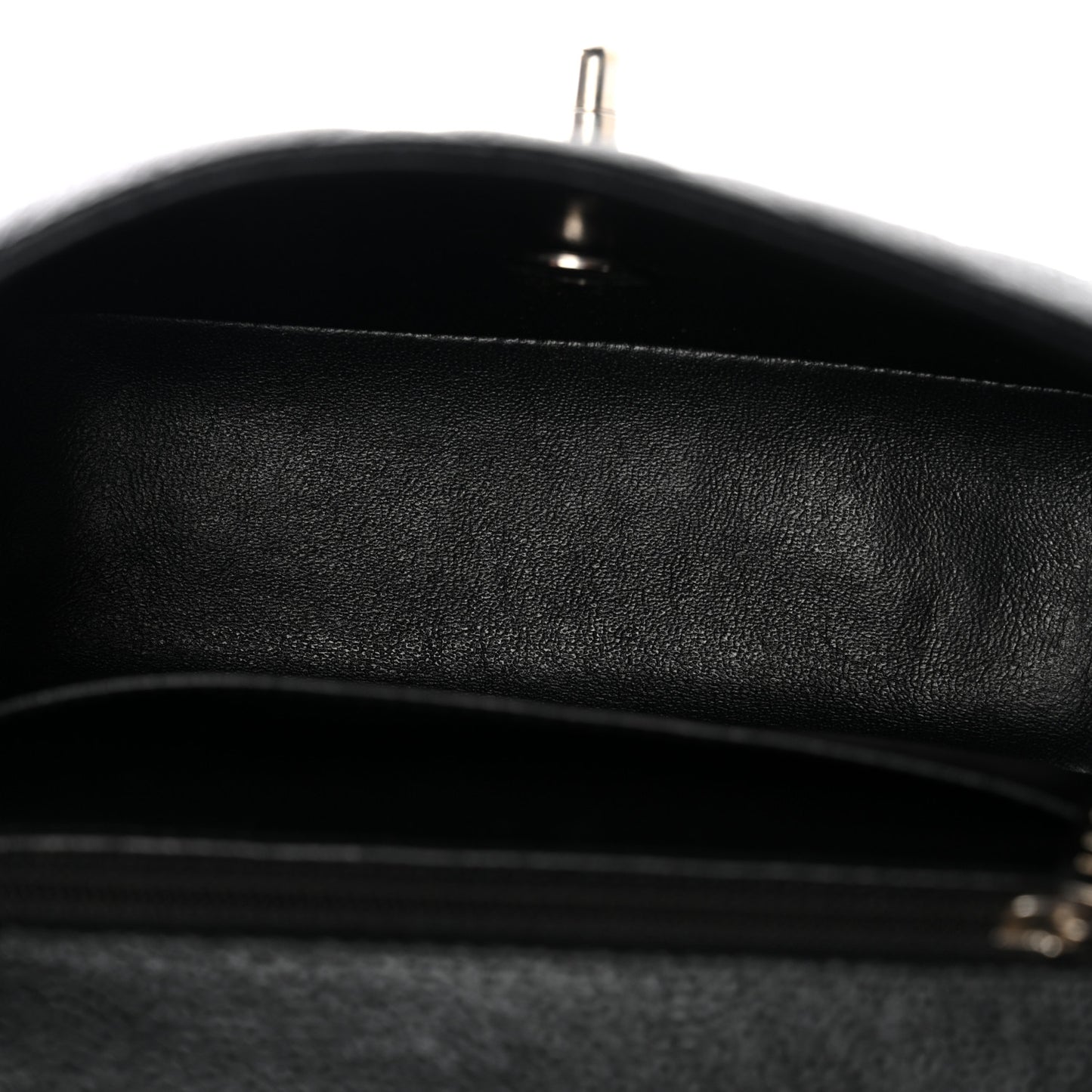 Caviar Quilted Mini Square Flap Black