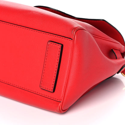 Versace Calfskin Medium La Medusa Top Handle Handbag Red 11 of 15