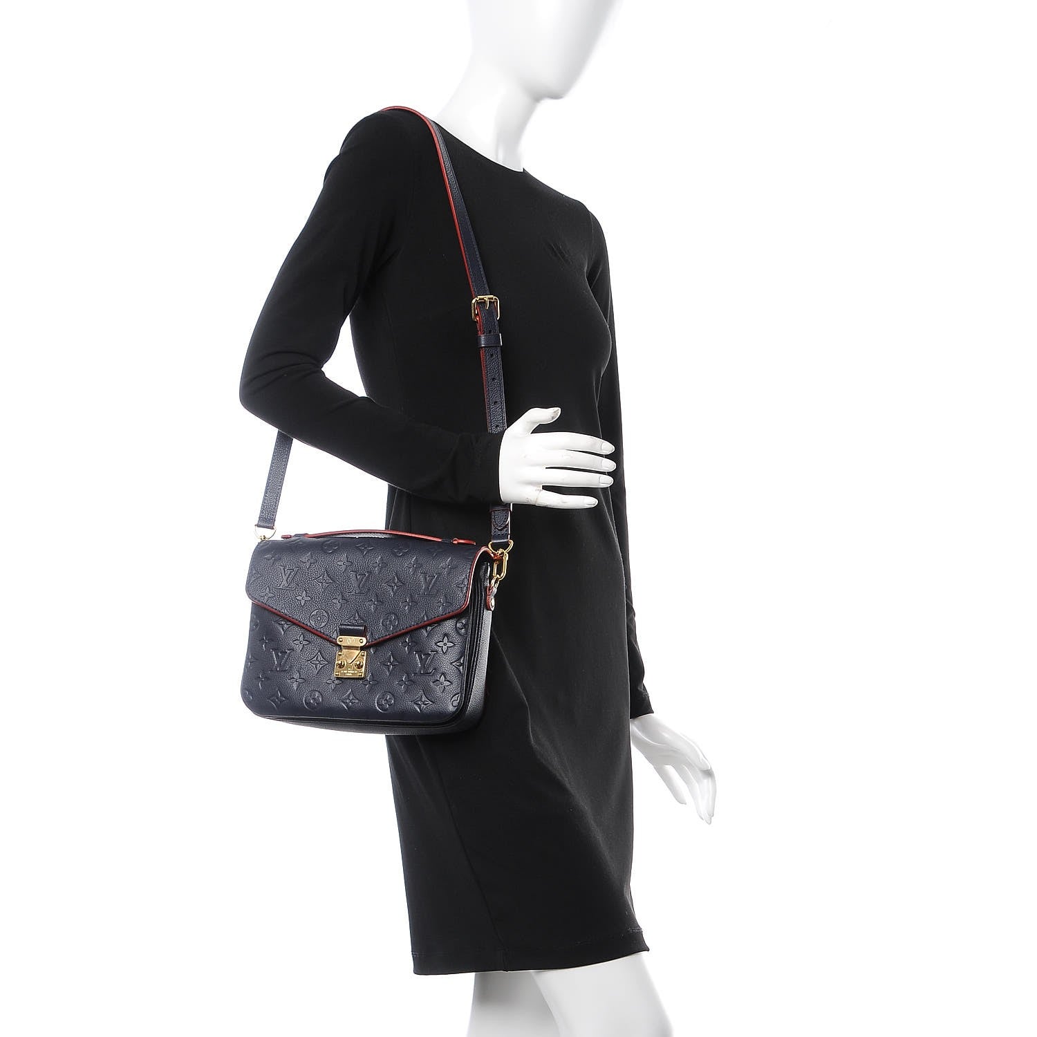 Louis Vuitton Empreinte Pochette Metis Marine Rouge 2 of 8
