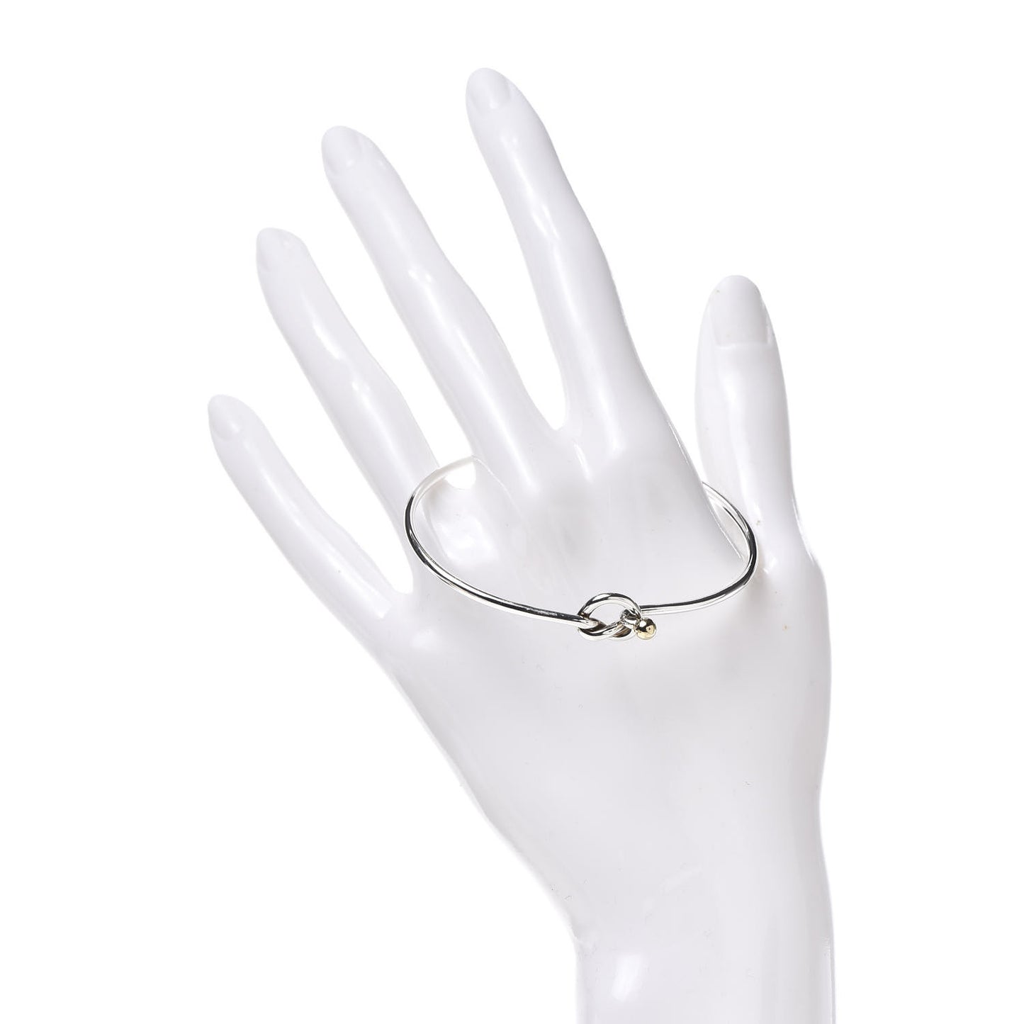 Sterling Silver 18K Yellow Gold Knot Bracelet