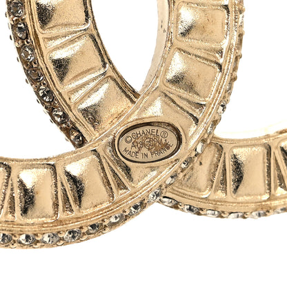 Chanel Baguette Crystal CC Brooch Gold 3 of 5