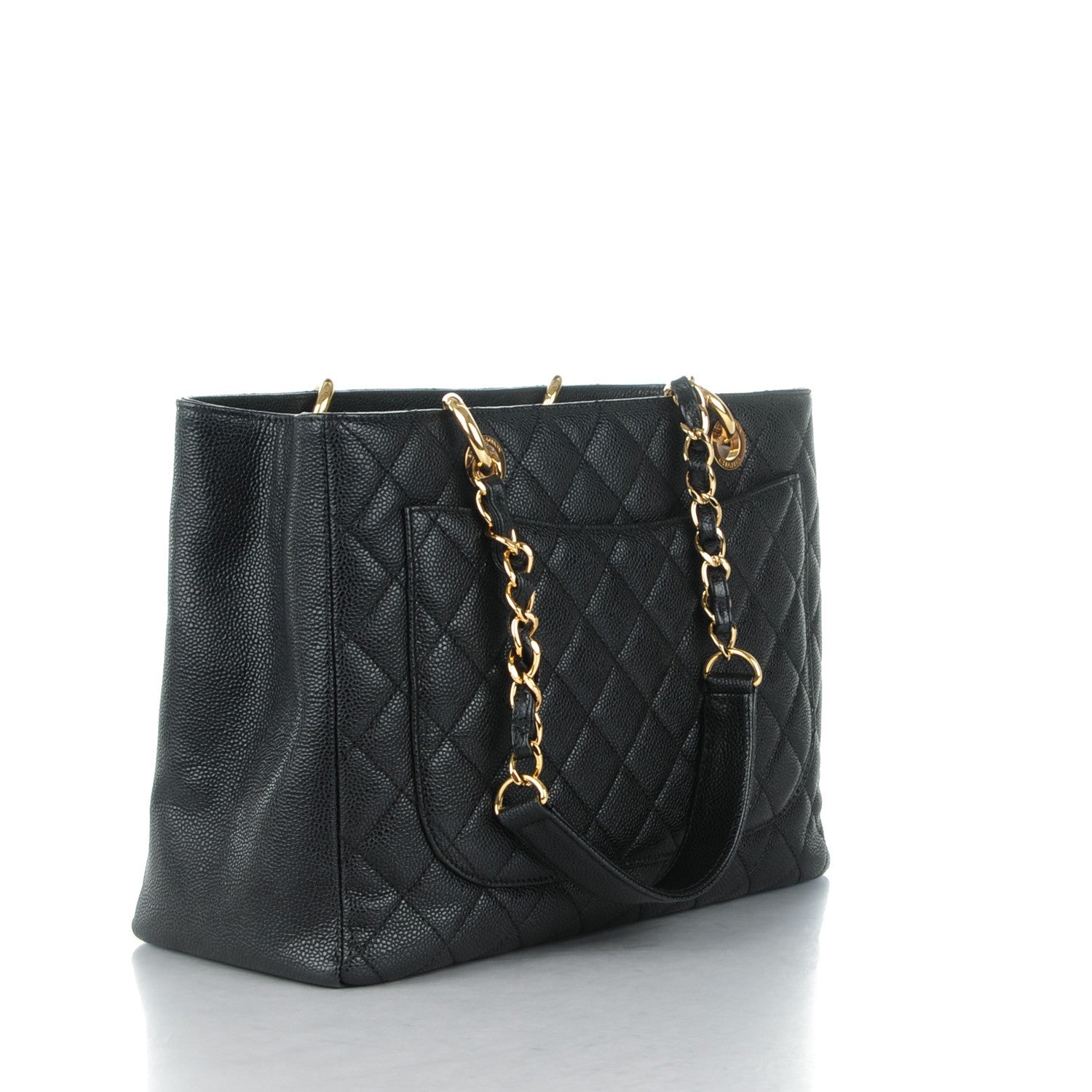 Chanel Caviar Quilted Grand Shopping Tote GST Black 3 of 7