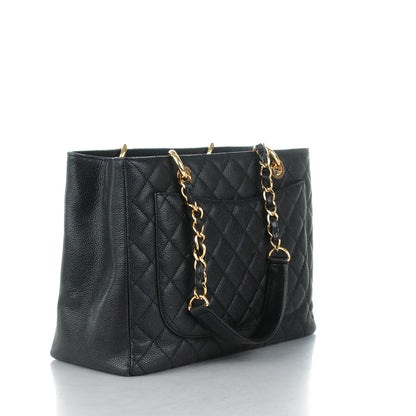 Chanel Caviar Quilted Grand Shopping Tote GST Black 3 of 7