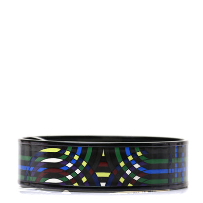 Hermes Enamel Printed Wide Spirographie Bracelet 70 1 of 5