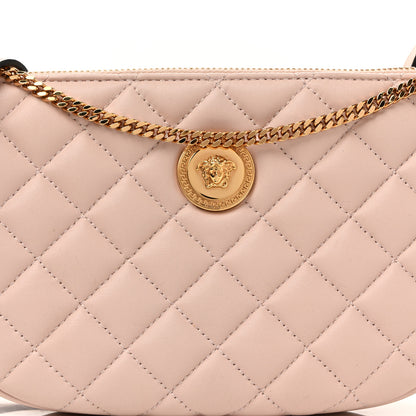 Versace Nappa Quilted Half Moon Chain Crossbody Pink 8 of 13