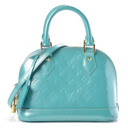 Louis Vuitton Vernis Alma BB Blue Lagon 1 of 12
