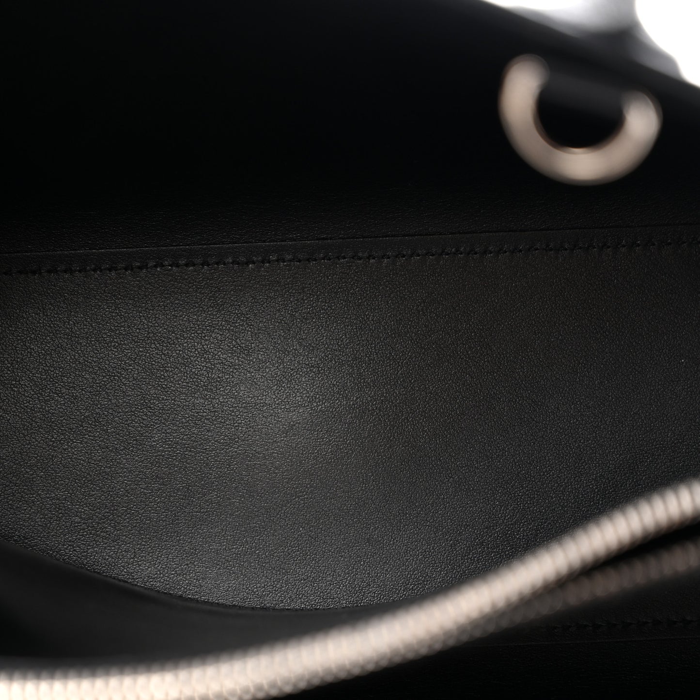 Grained Calfskin Baby Sac De Jour Black