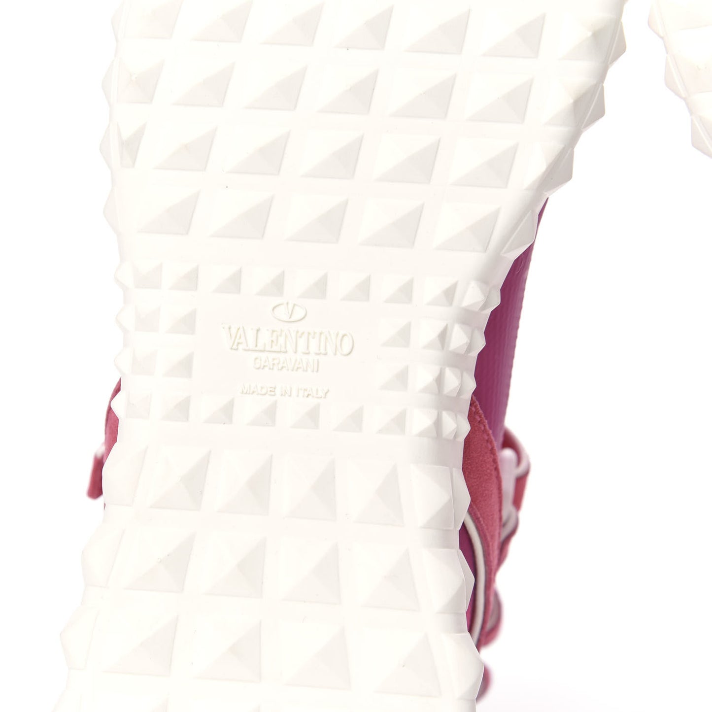 Body Tech Knit Free Rockstud Sock High Top Sneakers 36.5 Pink