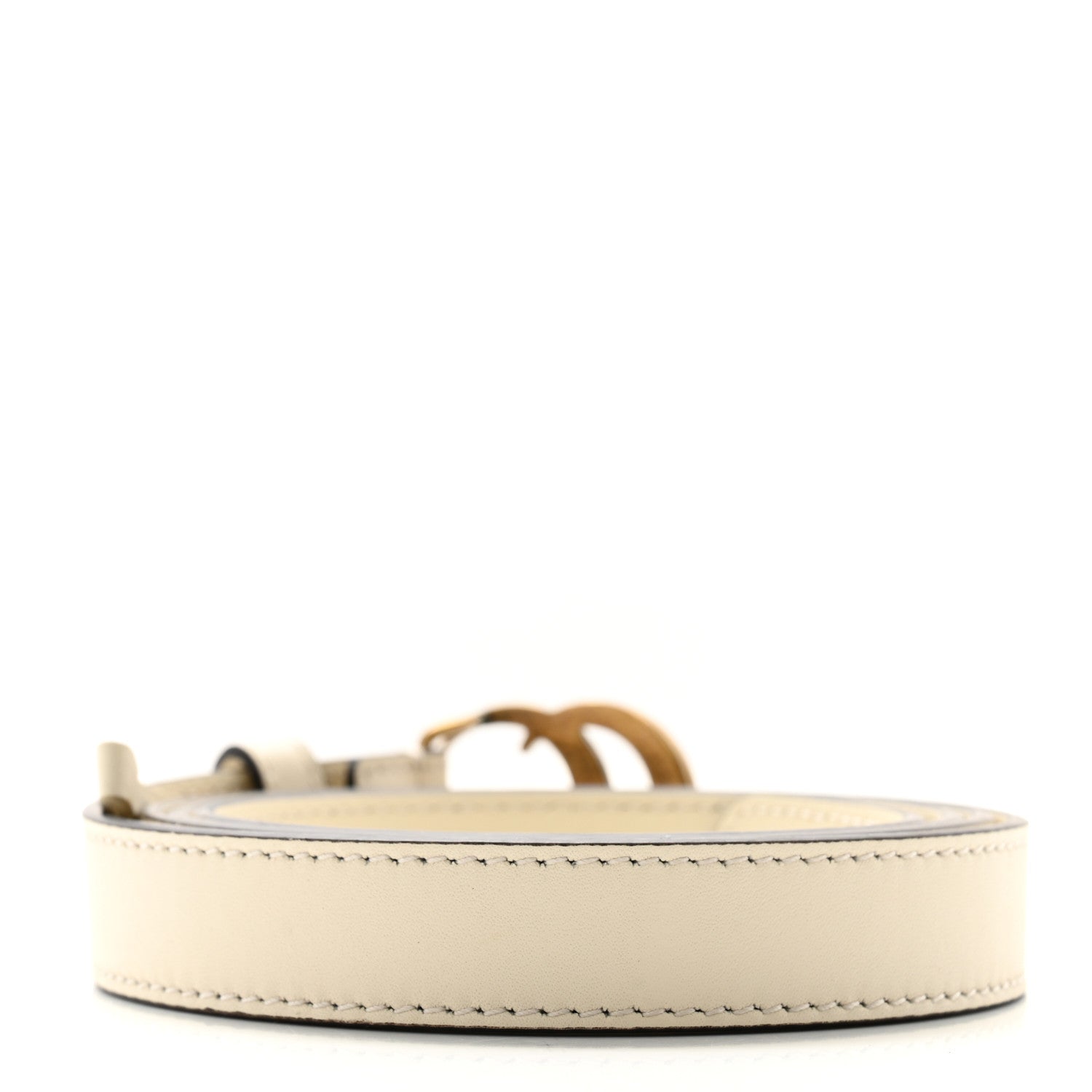 Gucci Calfskin Double G 20mm Belt 105 42 Mystic White 2 of 5