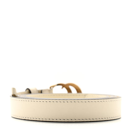 Gucci Calfskin Double G 20mm Belt 105 42 Mystic White 2 of 5