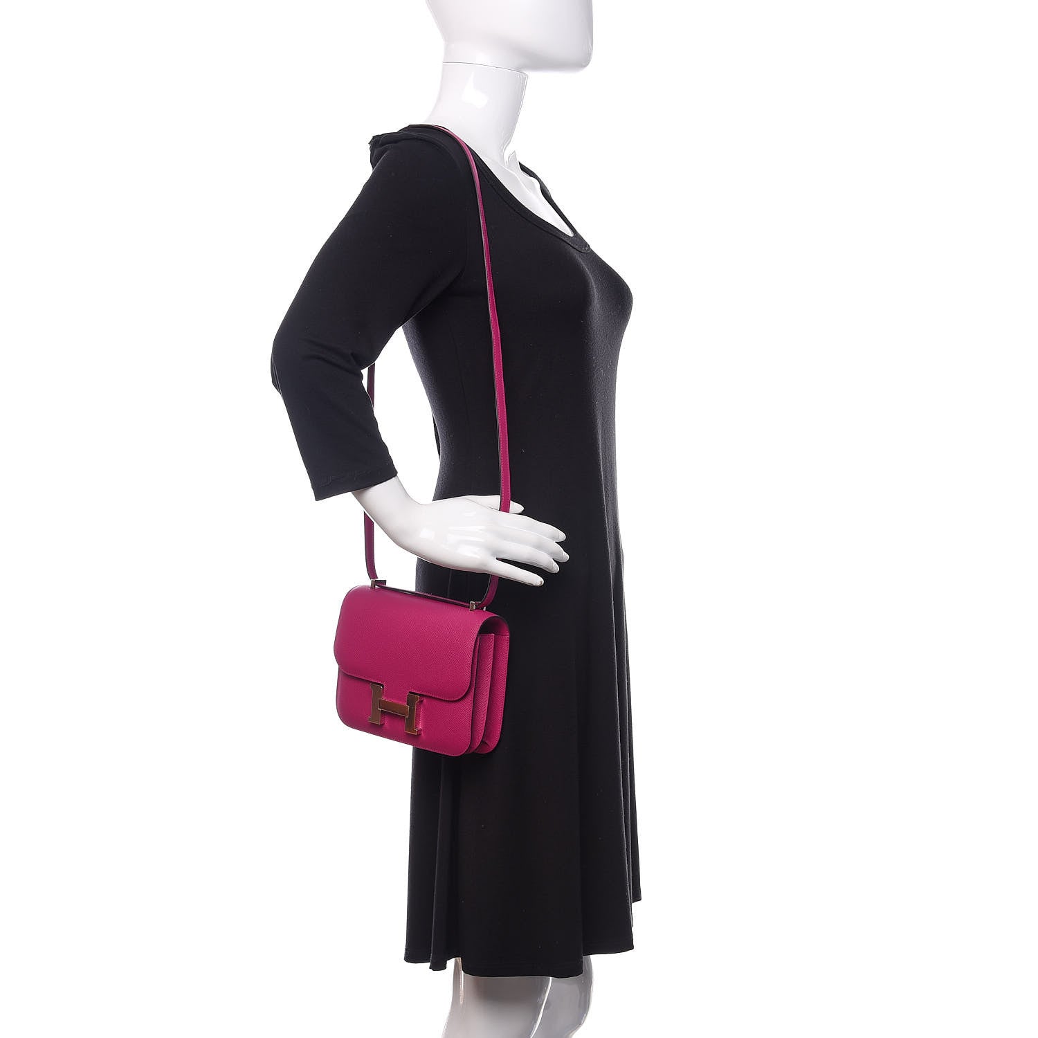 Hermes Epsom Constance 18 Rose Pourpre 2 of 11