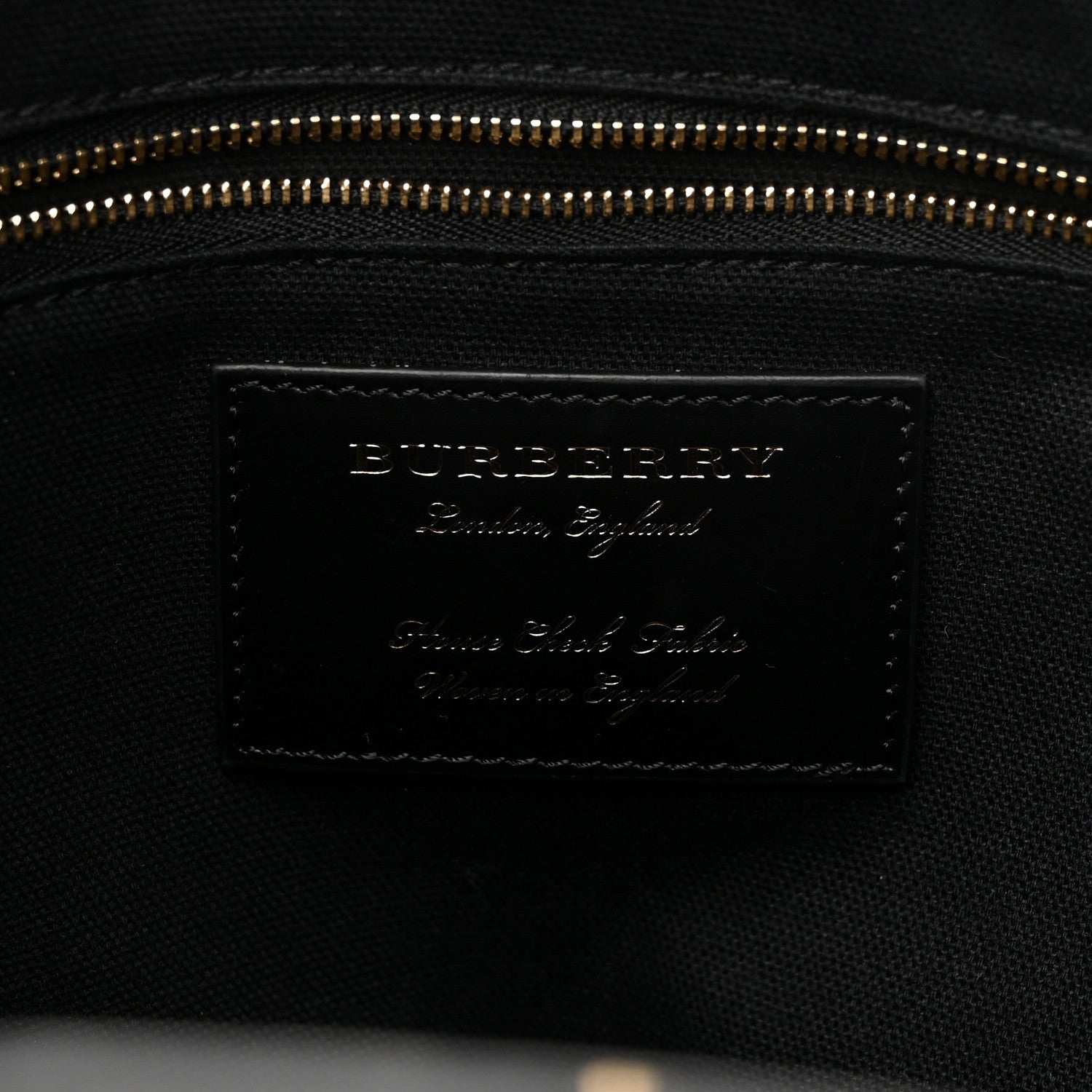 Burberry Grainy Calfskin House Check Small Canterbury Black 6 of 10
