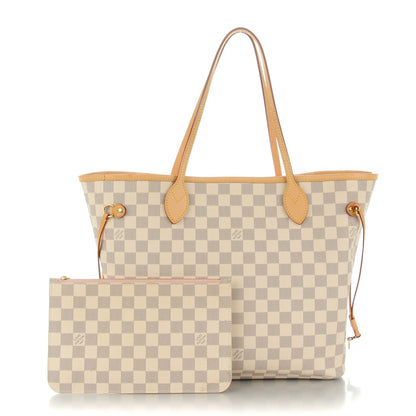 Louis Vuitton Damier Azur Neo Neverfull MM Rose Ballerine 1 of 9