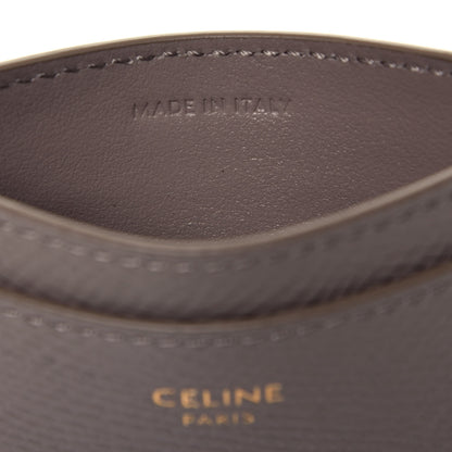 Celine Grained Calfskin Card Holder Pebble 6 of 7