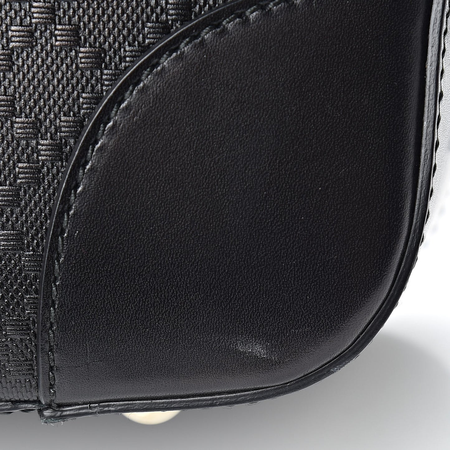 Calfskin Diamante Small Top Handle Bag Black