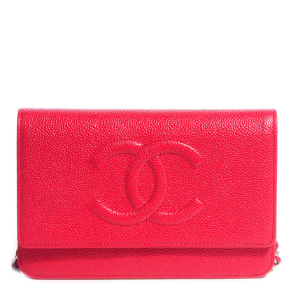 Chanel Caviar Timeless Wallet On Chain WOC Pink 1 of 9