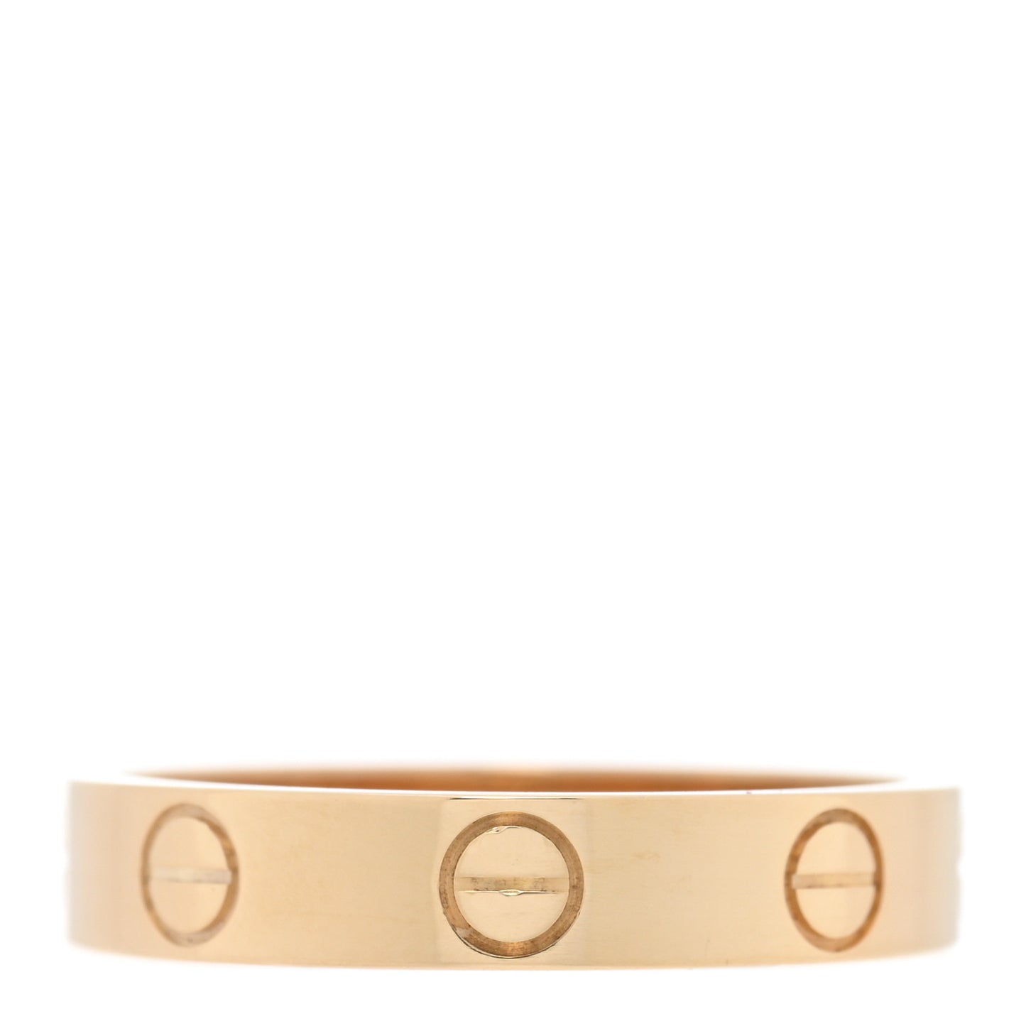 18K Yellow Gold 3.5mm LOVE Wedding Band Ring 51 5.75