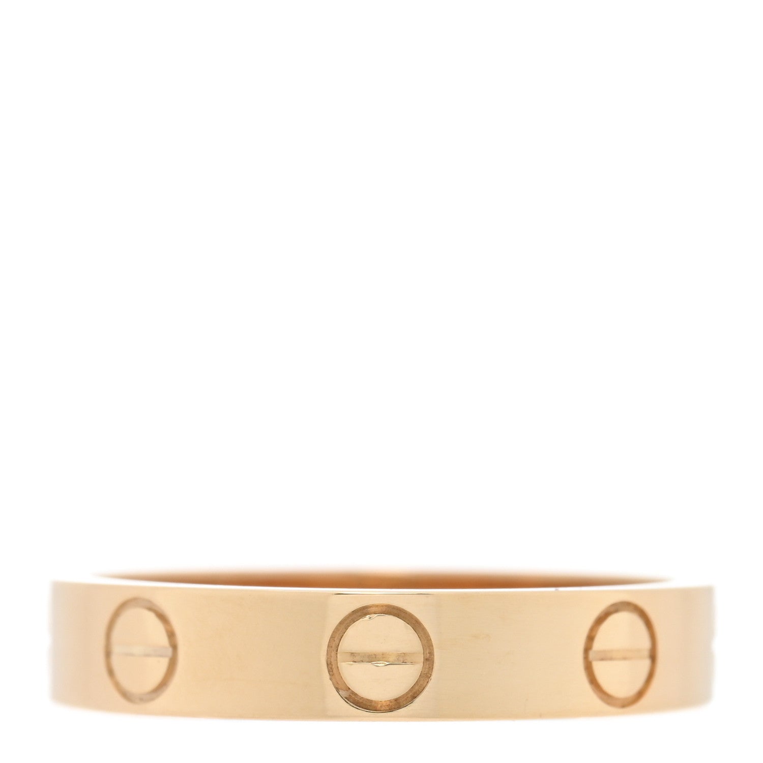 Cartier 18K Yellow Gold 3.5mm LOVE Wedding Band Ring 51 5.75 3 of 5